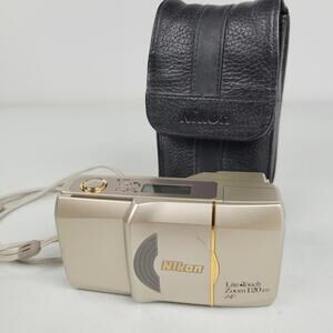 Nikon Lite Touch Zoom 120 ED AF 35mm Film Camera with case 35mm